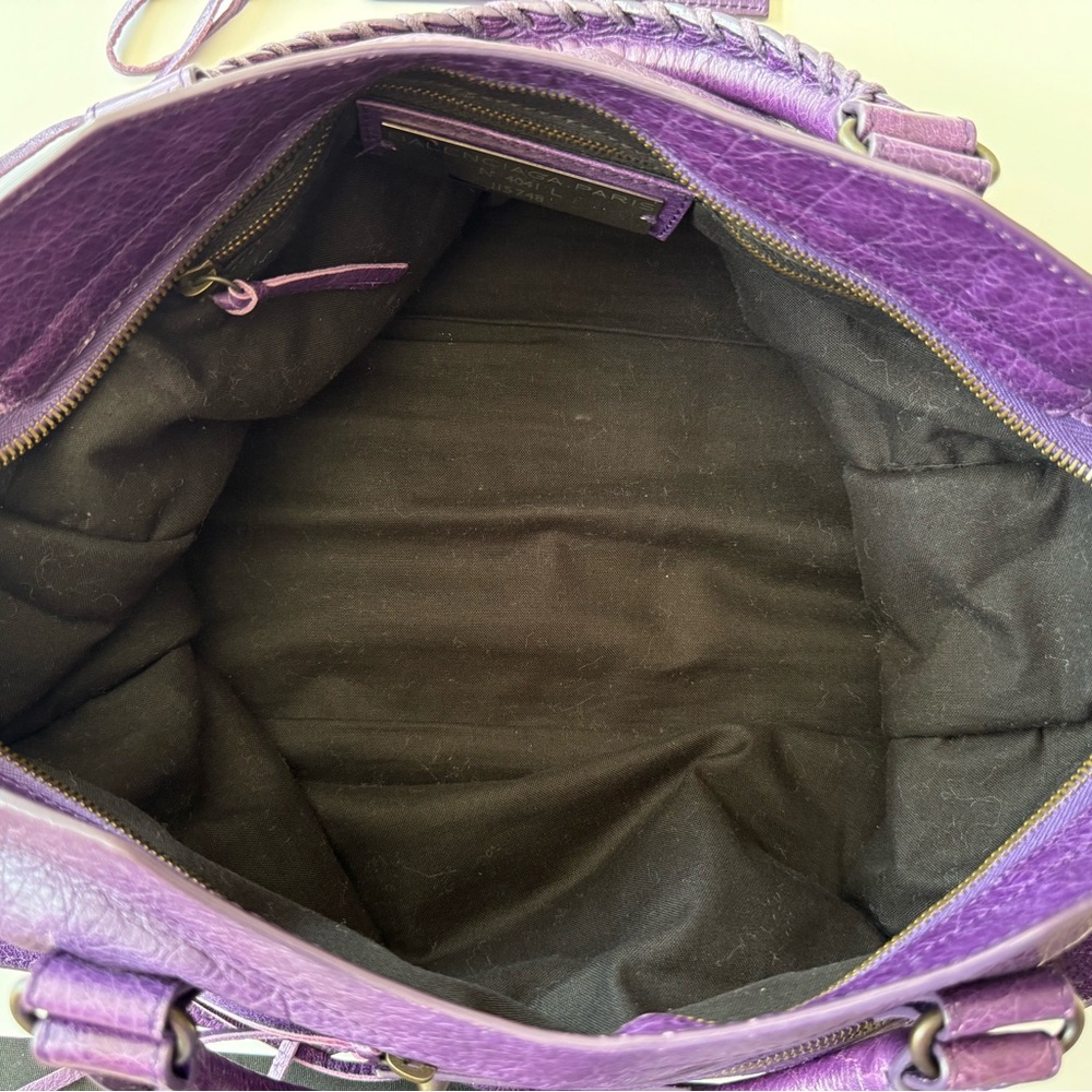 ‼️SOLD‼️ BALENCIAGA S/S 2012 RH Dark Violet Purple City Bag - Picture 10 of 15